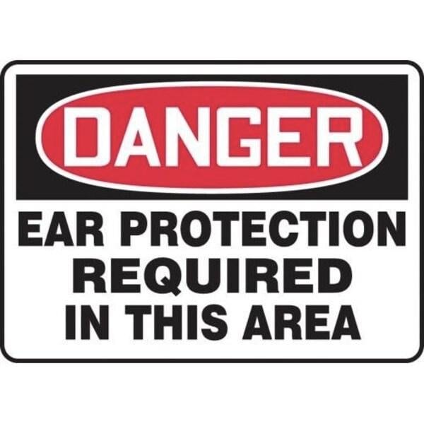 Accuform OSHA DANGER SAFETY SIGN EAR MPPE176XT MPPE176XT - main